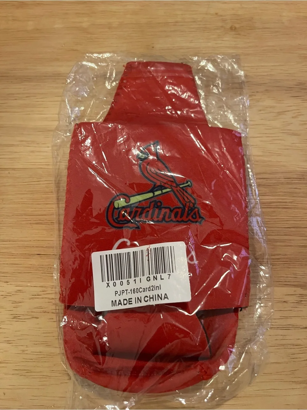 St. Louis Cardinals MLB Red Bottle Holder & Can Koozie Set